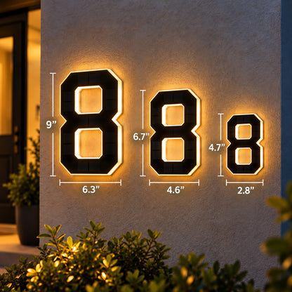 4.7" Solar LED Mailbox Numbers