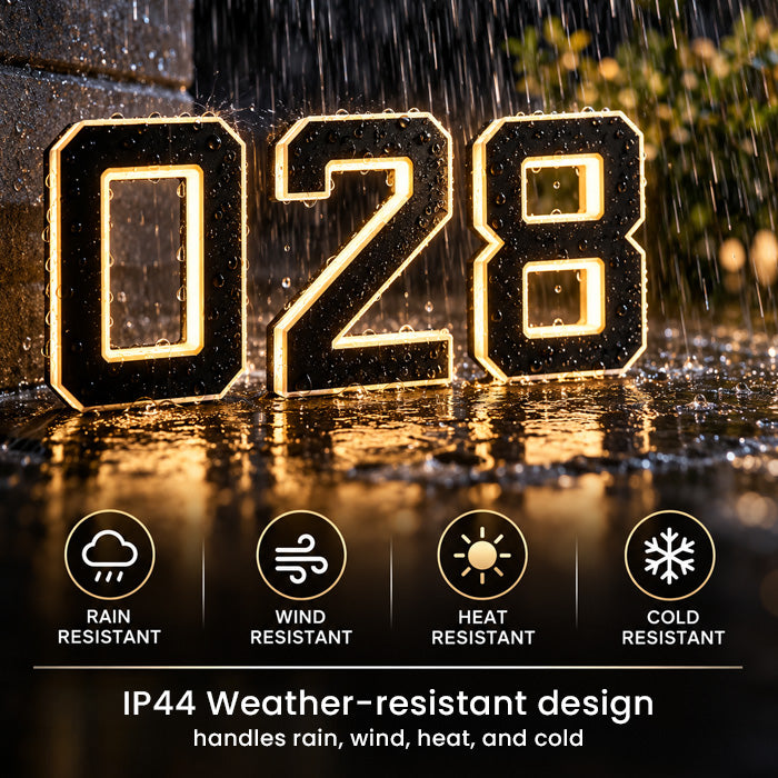 4.7" Solar LED Mailbox Numbers