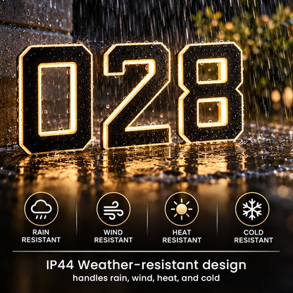 4.7" Solar LED Mailbox Numbers