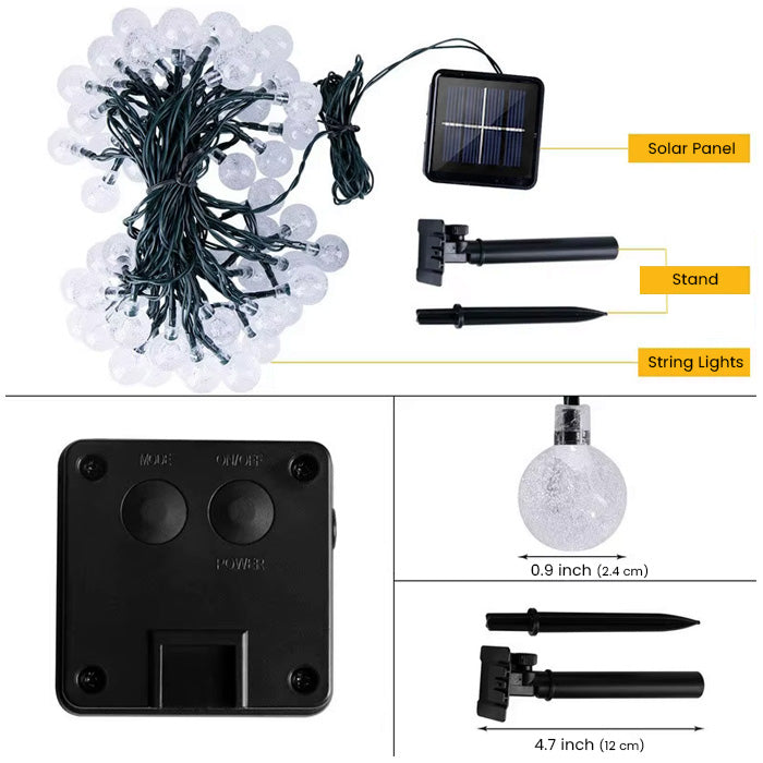 Solar Globe String Lights