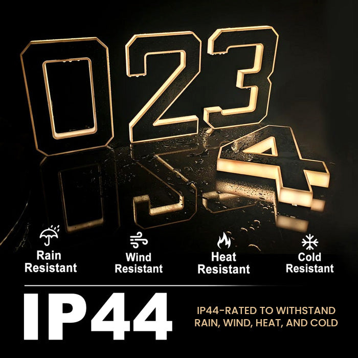 Solar LED House Number Sign (2 Pack)