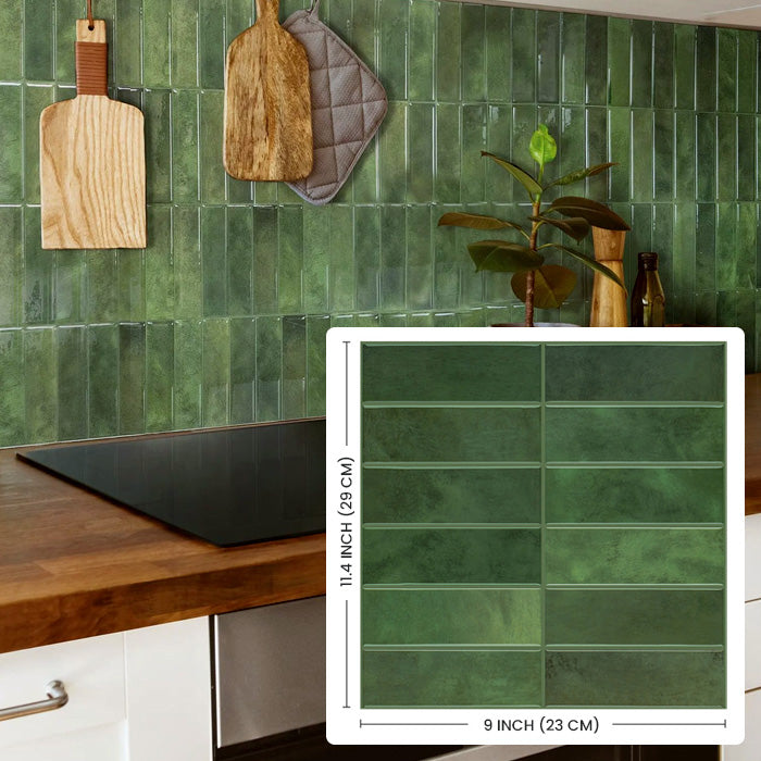 Peel & Stick Backsplash Tiles — Easy DIY, Wall-Safe & Heat Resistant
